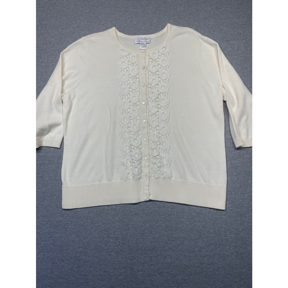 Women's CJ Banks Cardigan Sweater X Cream